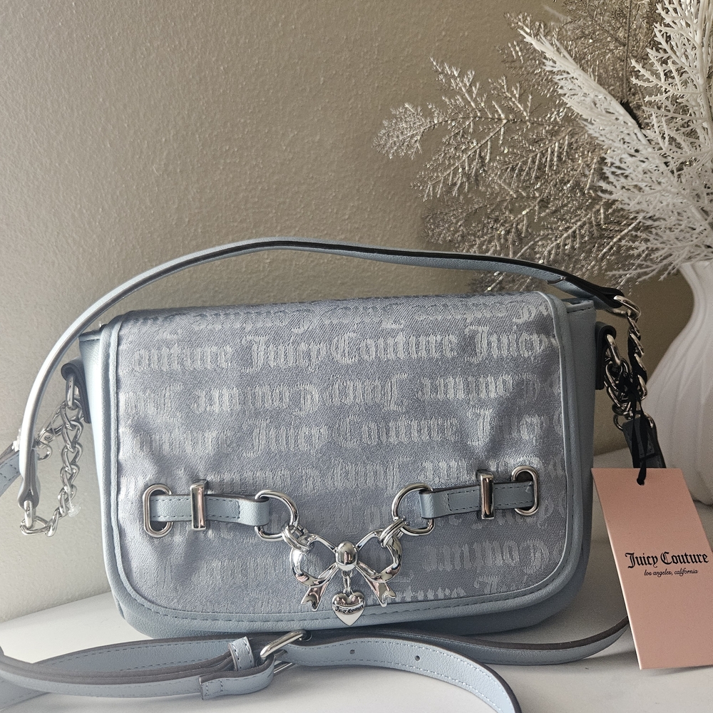 Juicy Couture Metallic Silver Crossbody Bag